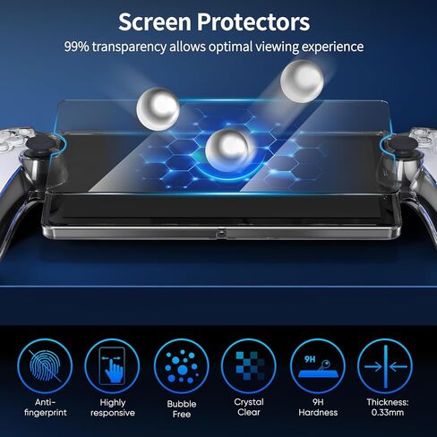 حزمة الملحقات لبوابة Playstation، وحقيبة الحمل وغطاء شفاف صلب من البولي كربونات مع واقي شاشة من الزجاج المقسى، وغطاء حماية وحقيبة يد سفر محمولة بغطاء صلب لبوابة Ps (أبيض) in Kuwait