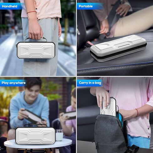 حزمة الملحقات لبوابة Playstation، وحقيبة الحمل وغطاء شفاف صلب من البولي كربونات مع واقي شاشة من الزجاج المقسى، وغطاء حماية وحقيبة يد سفر محمولة بغطاء صلب لبوابة Ps (أبيض) in Kuwait