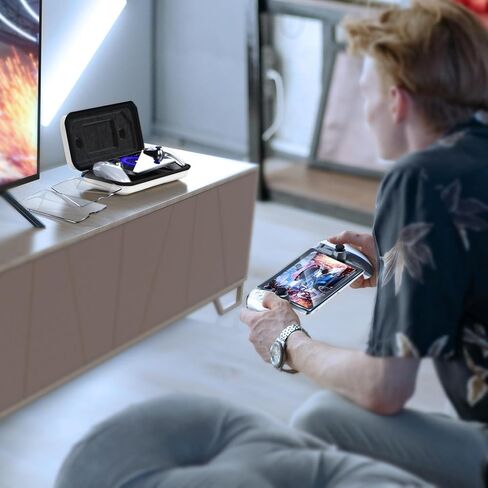 حزمة الملحقات لبوابة Playstation، وحقيبة الحمل وغطاء شفاف صلب من البولي كربونات مع واقي شاشة من الزجاج المقسى، وغطاء حماية وحقيبة يد سفر محمولة بغطاء صلب لبوابة Ps (أبيض) in Kuwait