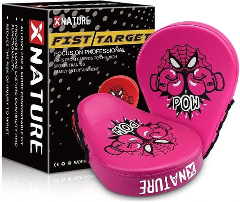 Kids Boxing Pads Focus Mitts with Gift Box, Great Punch Mitts for MMA, Muay Thai, Kickboxing, Martial Arts, Karate Training, for Kids Age 3 to 12 Years in Saudi Arabia