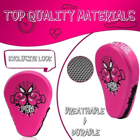 Kids Boxing Pads Focus Mitts with Gift Box, Great Punch Mitts for MMA, Muay Thai, Kickboxing, Martial Arts, Karate Training, for Kids Age 3 to 12 Years in Saudi Arabia