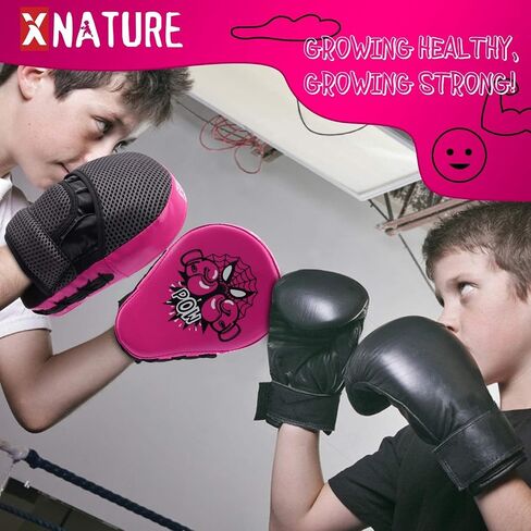 Kids Boxing Pads Focus Mitts with Gift Box, Great Punch Mitts for MMA, Muay Thai, Kickboxing, Martial Arts, Karate Training, for Kids Age 3 to 12 Years in Saudi Arabia