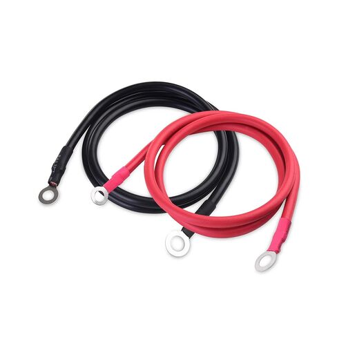 Cable Matters 6 Gauge Battery Cable Inverter Power Cable with Oxygen-Free Copper 2 Feet - Black + Red 2 Piece Set in Kuwait