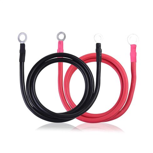 Cable Matters 6 Gauge Battery Cable Inverter Power Cable with Oxygen-Free Copper 2 Feet - Black + Red 2 Piece Set in Kuwait