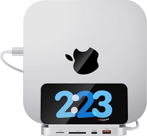 Minisopuru Upgrade Mac Mini Hub - Support M.2 NVMe/SATA SSD, 10Gbps USB C/A, Mac Mini Dock with M.2 NVMe SSD Enclosure, Mac Mini Accessories Mac Mini Stand for Mac Mini M2/M2 Pro/M1(2018 & Later) in Saudi Arabia
