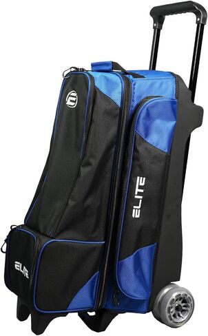 Deluxe 3-4-5 Bowling Ball Roller Bag with (4) 5" Smooth Wheels - 4 Large Accessory Pockets, Shoe Compartment, Extendable Handle in Saudi Arabia