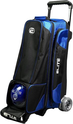 Deluxe 3-4-5 Bowling Ball Roller Bag with (4) 5" Smooth Wheels - 4 Large Accessory Pockets, Shoe Compartment, Extendable Handle in Saudi Arabia