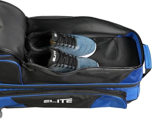 Deluxe 3-4-5 Bowling Ball Roller Bag with (4) 5" Smooth Wheels - 4 Large Accessory Pockets, Shoe Compartment, Extendable Handle in Saudi Arabia
