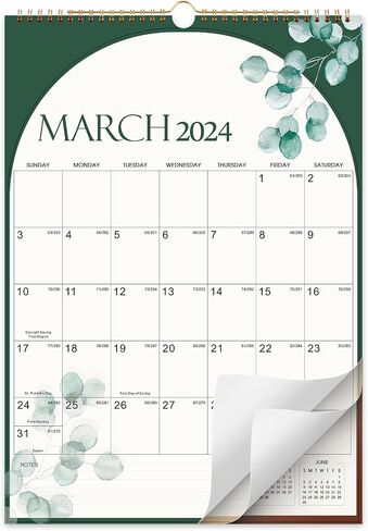 تقويم حائط 2024-2025 - تقويم 2024-2025 من MAR.2024 - JUN.2025، 17 بوصة × 12 بوصة، تقويم حائط كبير لمدة 16 شهرًا 2024 مع ربط بسلك مزدوج، كتلة فارغة in Kuwait