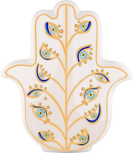 تمثال همسة مصنوع يدويًا من السيراميك من KARMA AND LUCK للحماية المضيئة، ويدير حماية المنازل والعائلات|سحر الحظ السعيد| الطاقة الإيجابية لليوجا والتأمل in Kuwait