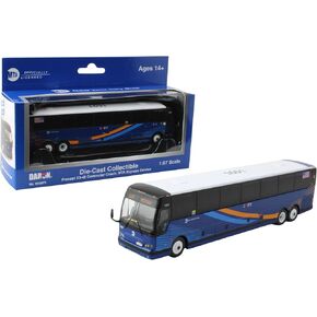 Daron Prevost X3-45 Commuter Coach: MTA Express Service Bus ، مع Met-Cast Metal ، 1/87 (6 ")