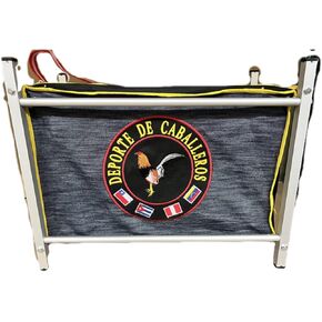 Doble TRANSPORTE MALETA CARGADOR GALPONERAS para GALLOS( Doble) ALUMINIO Rooster Carrier CAGE