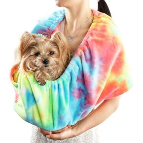Tropical Fruit Pattern Small Animal Carrier & Bonding Pouch – Large Size Pet Bib for Comfortable, Stylish, and Secure Travel with Your Fur Friend – Fun and Cozy Accessory for Pets