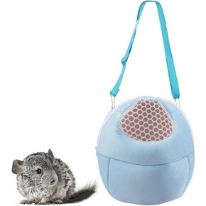 Pet Carrier Backpack for Small Animals, Travel Handbag for Cat, Puppy, Guinea Pig, Hedgehog, Hamster (Pink, S)