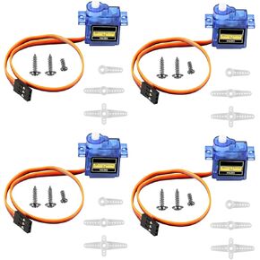 5PCS MG90S Servo Micro 9G Servo Motor Geared Micro Servo Motor 9G Smart Robot Compatible with Raspberry Pi Project Car Helicopter Airplane Boat (Control Angle 180)