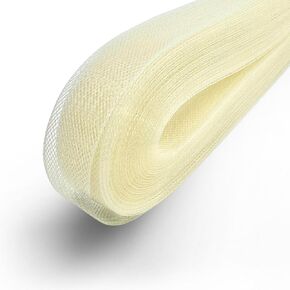 Toptrimming Ivory Horsehair Braid (Ivory Strip (50yd) ، 1 ")