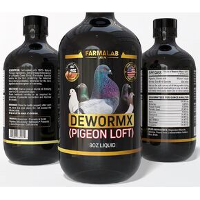 Dewormx لـ Pigeons حمائم الطيور Palomos Buchons Mensajeros Pigeon Tabs Pigeonvita Vitamins La Lechita Pigeons Hens Rooster Dickens Birds (Pigeon Loft 8oz)