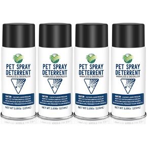 Cat Spray Deterrent System, Pet Deterrent Device Refill, CATSSS Refill [ 15.56Oz & 4 Pack ] Safe for Cats & Dogs Motion Activated Pet Deterrent Spray System-Only Applicable to The First Generation