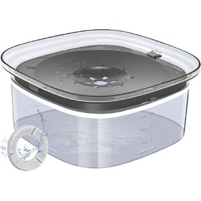 Decflow 4L Dog Water Bowl ، وعاء الكلب كبير السعة مع مرشح الكربون ، ومضاد للاختراء وعاء مياه ماء مع مغذي المياه البطيء ، وعاء مياه السفر المحمولة لكلب الجعة ، وعائلة متعددة الأطباء