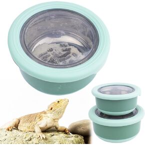 Flidrunest 2 Pack reptile Cricket Calcium Mixer ، Cricket Nutricts Shaker الكالسيوم ، مغذي الحشرات الفولاذ المقاوم للصدأ لـ Gecko ، Chameleon ، Lizard ، Snake