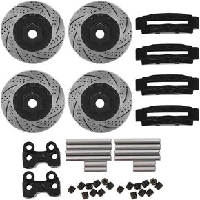 DILWE RC DISC ، 4pcs Metal Metal Simulation Discipers متوافق مع 1/10 Series Series Car ، RC Tires Disc Disc RC Parts (Black)