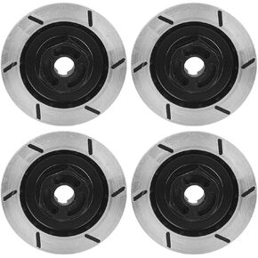 1/10 Scale Brake Disc Aluminum Alloy Vehicles Spare Parts 94123 RC Model Car(Black)