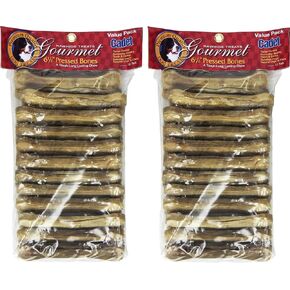 HDP IMS Premium Pressed Rawhide Bone 6.5 "Pack (حزمة 24)