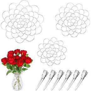 3PCS Floral Grid, Flower Arrangement Holder Floral Grid Flower Frog Tool Wire Arranger Twist for Vase Reusable Flower Vase Separator Floral (5'', 6'', 7'' Dia)