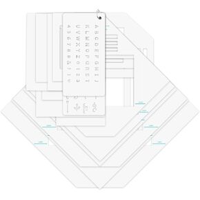 17pcs/مجموعة دليل صانع مظروف Baofali مجموعة مظروف المسيل للدموع قوالب مظروف All-in-One
