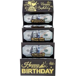 Birthday Money Envelope for Cash Gifts, Surprise Cash Envelope for Men Women Kids, Birthday Gift Card for Men Women Girls Boys