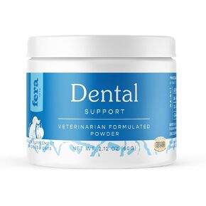 مسحوق دعم طب الأسنان في FERA PET PET للكلاب والقطط ، معطر أنفاس الحيوانات الأليفة ، 60 مجارف ، تم إنشاؤه ، ويعزز الأسنان واللثة الصحية ، و Postbiotics و Enzymes Support Oral Health
