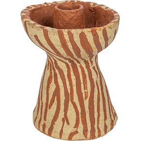 Contract Co-op Round Round Decorative Paper Mache Mache حامل تفتق ، بني وبيج
