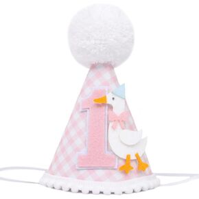 قبعة عيد ميلاد أوزة سخيفة - زخارف عيد ميلاد أوزة سخيفة ، قبعة حفلة عيد ميلاد الوردي الوردي الأول لها in Kuwait