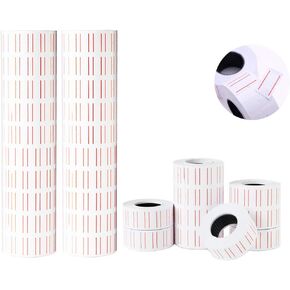 ملصقات بندقية برايسان ، 10 لفات × 5000 قطعة بيضاء ، متوافقة مع MX-5500 ، 3pcs حبر بكرات ، خطوط حمراء مزدوجة ، 500 سعر لكل لفة ، 5000 ملصقات in Kuwait