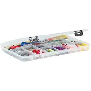 Plano 2371304 ProLatch 3700 Size Stowaway Boxes with 13 Fixed Compartments, Clear, One Size