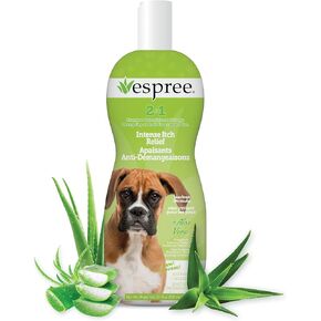 espree intense intch reffic dog dog شامبو وبلسم ، شامبو مضاد للحكة للكلاب ، تهدئة الكلب المهيجة والبشرة الحاك