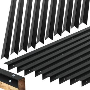 20 Pcs 47.5" L x 1.5" W Horse Stall Chew Guards with Screws Pre-drilled Mounting Holes Prevents Horses from Chewing on Wooden Edges, Angle Style, Easy Installation