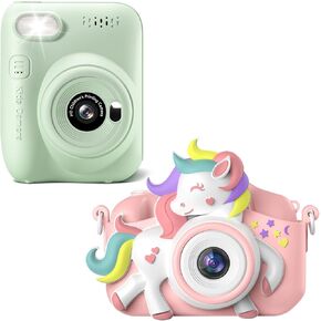 Kids Camera for 3-12 Years Old Toddlers & 3.0" HD 1080P Digital Video Cameras with 3 Rolls of Printer Paper for Childrens, Birthday Gifts Toy for 3 4 5 6 7 8 9 10 11 12 Year Old Girls Boy