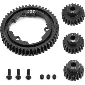 50T Spur Gear 18T 20T 22T PINION GEARS 1.0M MALTEDED FELD لـ TRAXXAS XMAXX XRT XO-1 MAXX E-REVO 2.0 VXL UPGRADE
