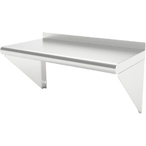 12''x36'' - 2PACKS Wall Mounted Stainless Steel Shelf NSF Commercial Metal Wall Mount Floating Shelving for Kitchen, Restaurant, Food Truck,Garage,Washrooms,Home&Hotel