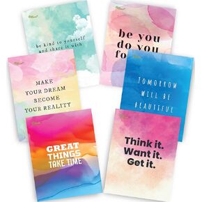 New Generation - Marble - 2 Pocket Folders, Assorted Designs Letter Size folders with 3 Hole Punch to use with Your Binder, folders are Heavy Duty and Glossy Laminated (6 Pack FOLDERS)