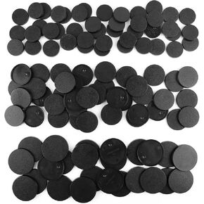 100PCS Miniature Bases with 120PCS Adhesive, 25mm 32mm 40mm Mix Black Round Plastic Model Bases for Gaming Miniatures or Wargames Boardgaming Table Games in Saudi Arabia