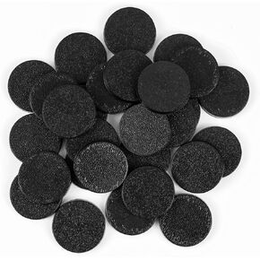 100PCS Miniature Bases with 120PCS Adhesive, 25mm 32mm 40mm Mix Black Round Plastic Model Bases for Gaming Miniatures or Wargames Boardgaming Table Games