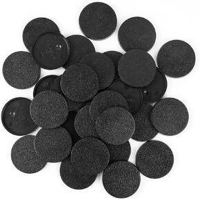 100PCS Miniature Bases with 120PCS Adhesive, 25mm 32mm 40mm Mix Black Round Plastic Model Bases for Gaming Miniatures or Wargames Boardgaming Table Games in Kuwait