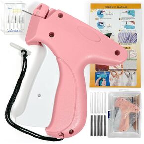 Price Tag Gun - مسدس مرفيقة العلامة القياسي مع 6 إبر و 1000 مثبتات (500 ضوء و 500 أسود)
