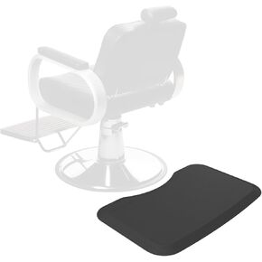 Anti Fatigue Salon Mat for Hair Stylist Anti-Slip Antique Series Salon & Barber Shop Chair Floor Mat (17''x28'' x 5/8'',Black)