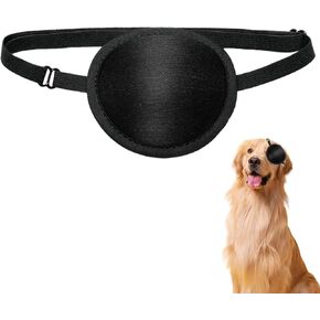 Dog Eye Patch, Eye Patch for Dogs Eye Injuries After Surgery Wounds,Protective Eye Cover for Small Medium Large Dogs Cats with Eye Injuries and Wounds (Black)