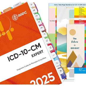 علامات تبويب فهرس تمت ترقيتها لـ AAPC الإصدار 2025 ICD-10-CM ، 96 علامات تبويب للكتب ، مشفرة بالألوان مع ورقة أرقام وورقة أرقام المحاذاة ، مرجعية ، دائمة ، كتاب غير متضمن