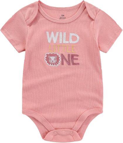 Newborn Girl Short Sleeve Bodysuit Baby Boy Clothes Unisex One-Piece Baby Clothes 4-Pack in Saudi Arabia