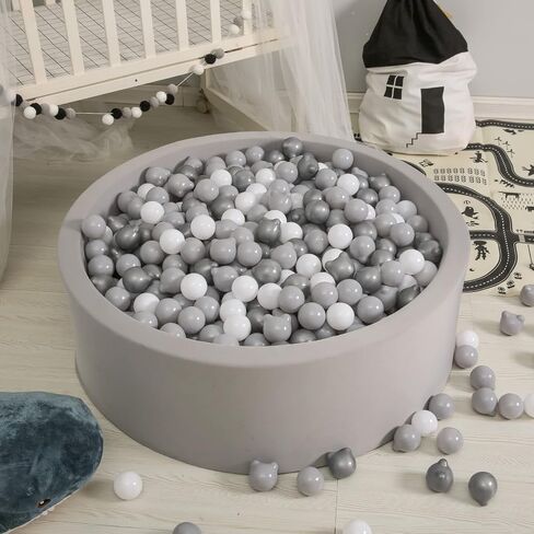 Gogoso Bear Ball Pit Balls أشكال BPA كرات بلاستيكية مجانية سحق صغار الأطفال الصغار طفل باستيل بيلوتاس سوار الصداقة على شكل عملاق ، 2.15 بوصة 100pcs ، القهوة البنية البيج in Saudi Arabia